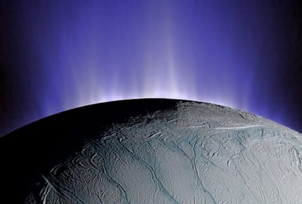 Geysire an Südpolarregion von Enceladus